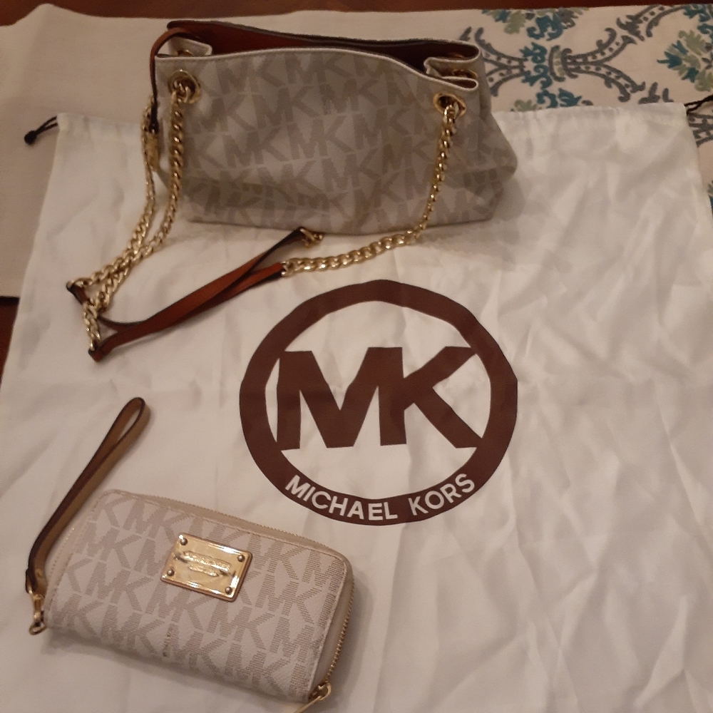 Michael Kors purse and wallet